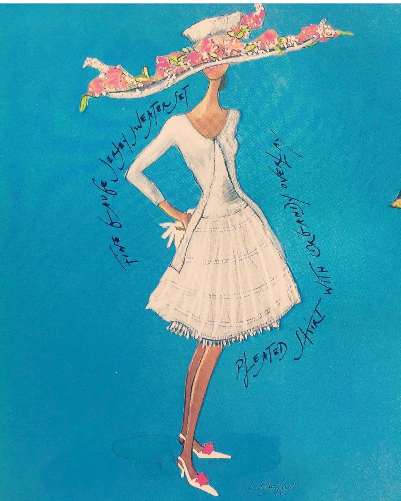 Summer Dress with Floral Hat