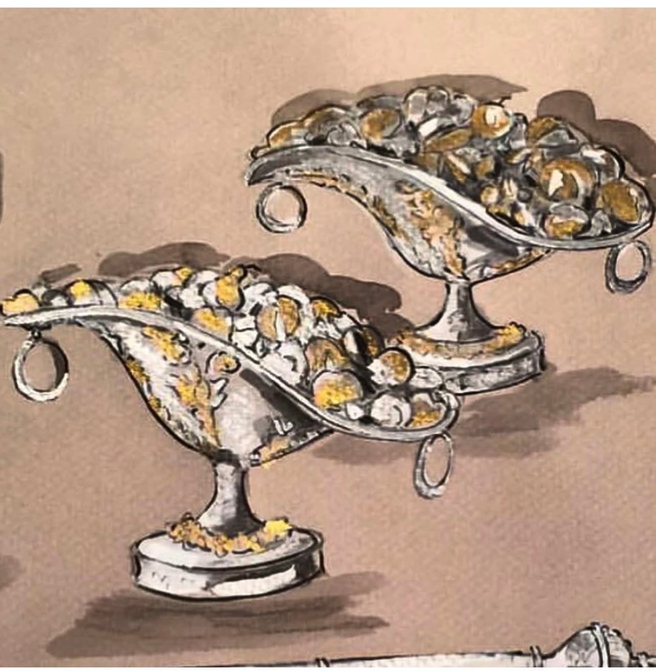Silver Fruit Bowls